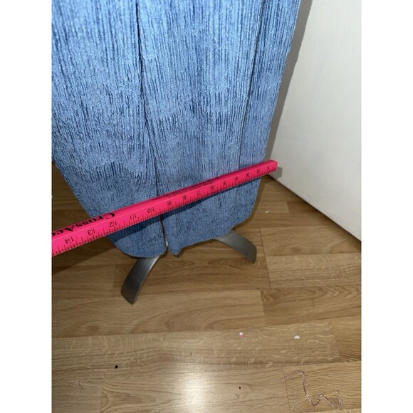 JUMPSUIT ROMPER one piece blue size small crinkle material wide leg flowy - Picture 15 of 15